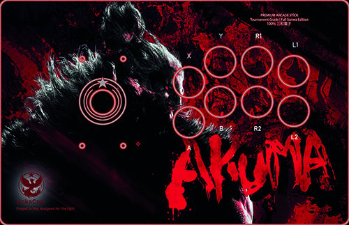AnkaCore Arcade Stick Artwork - Akuma Custom Design