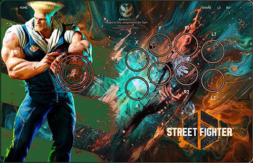 AnkaCore Arcade Stick Artwork - Guile Custom Design
