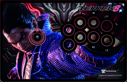 AnkaCore Arcade Stick Artwork - Kazuya Mishima Custom Design