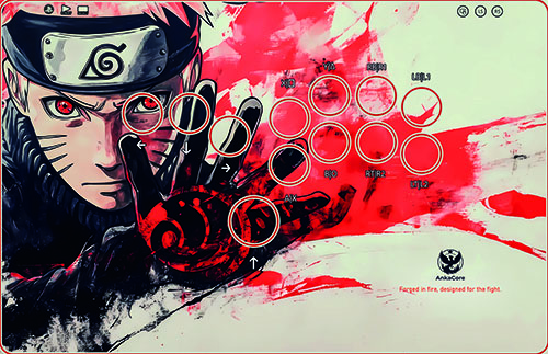 AnkaCore Arcade Stick Artwork - Naruto Custom Design